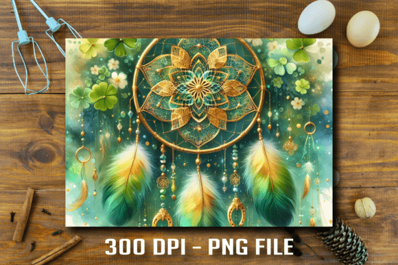 Download Golden Mandala Dreamcatcher Cutting Boar - Golden Collection