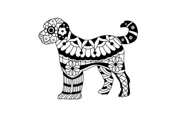 Download Golden Doodle, Mandala - Golden Collection