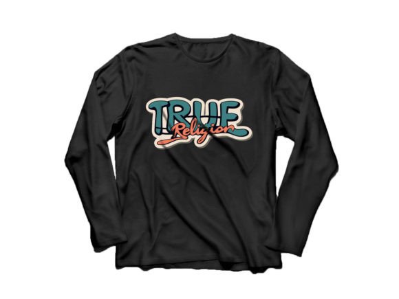 Download True Religion Typography T-Shirt Design - Premium Resources